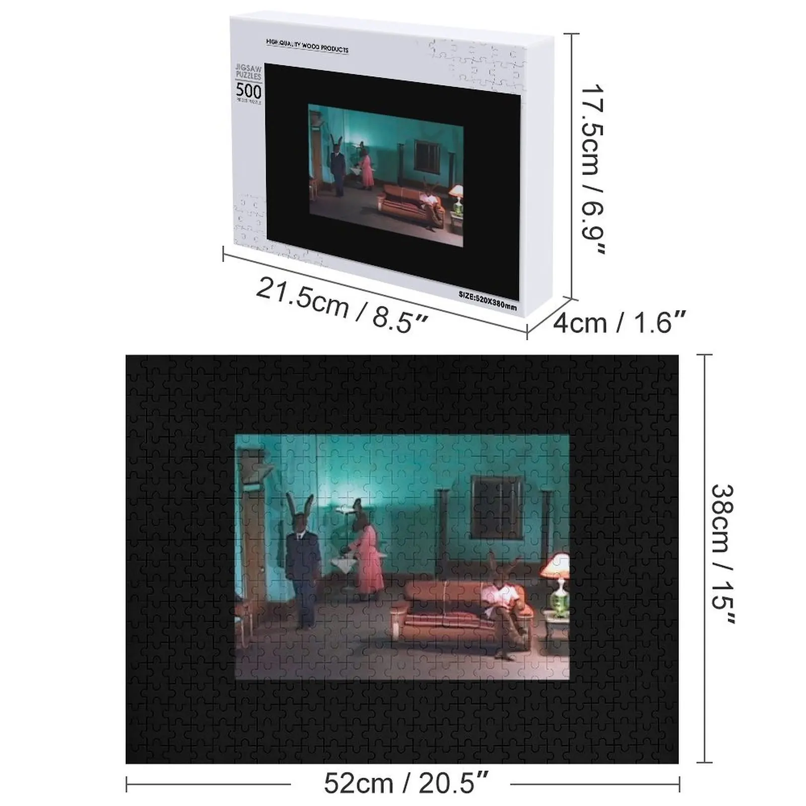 เดวิด ลินช์ แรบบิทส์ จิ๊กซอว์พัซเซิล ของเล่นส่วนบุคคล ปรับแต่งได้ตามต้องการ ปรับแต่งด้วยภาพถ่าย