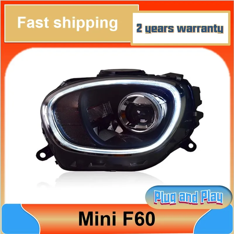 Car Styling for Mini F60 Headlights 2017-2019 Countryman F60 headlight BMW DRL Turn Signal Low High Beam Projector Lens