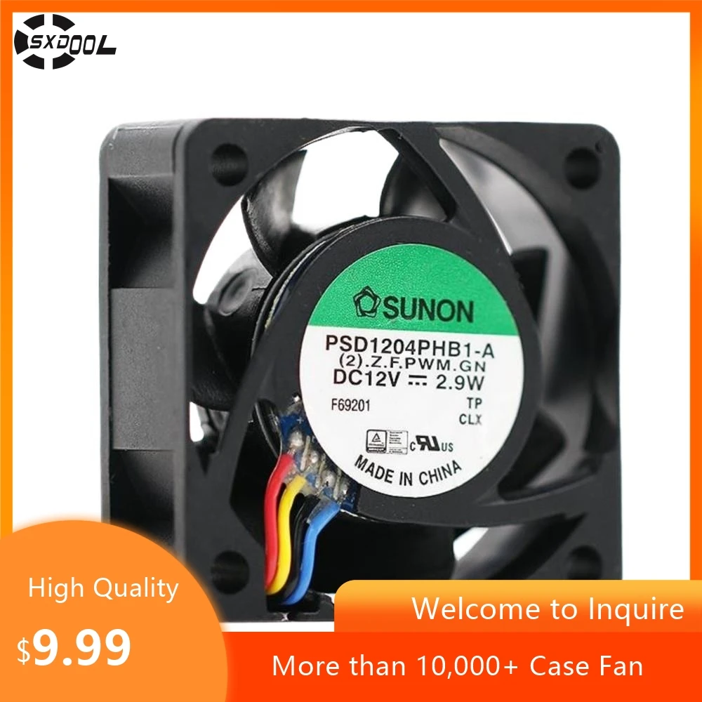 

for Sunon PSD1204PHB1-A 40mm 12V 0.24A 2.9W PWM Fan for Electronics Inverters, Cooling Solutions