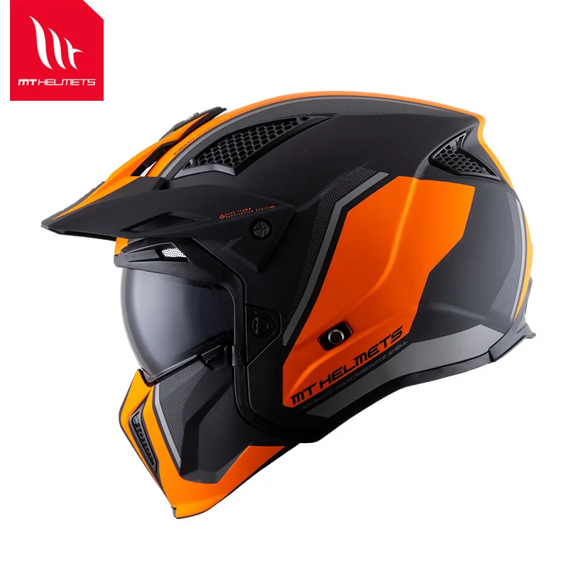 MT caschi streetfighter casco moto pieghevole rimuovi punti neri funghi moto cafe racer scorpion capacete de moto DOT ECE