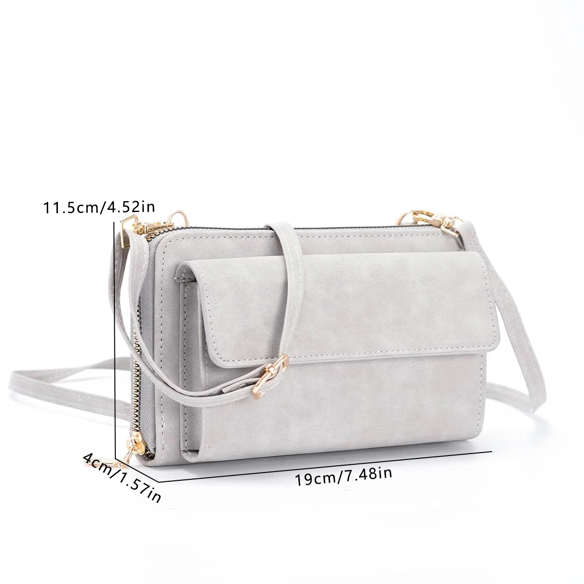 Minimalist Flap Phone Wallet Crossbody Bags for Women Shoulder Bag