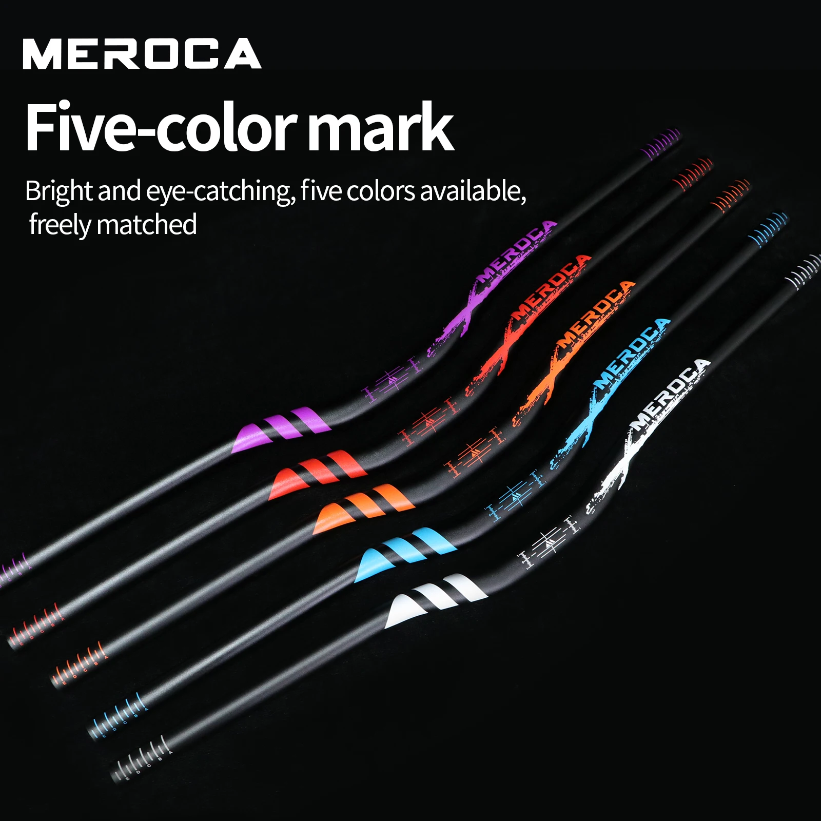 MEROCA Bicycle Handlebar 31.8mm Rise 30mm/55mm Length 720mm/780mm High-strength Aluminum Alloy For MTB Bicycle Accessories