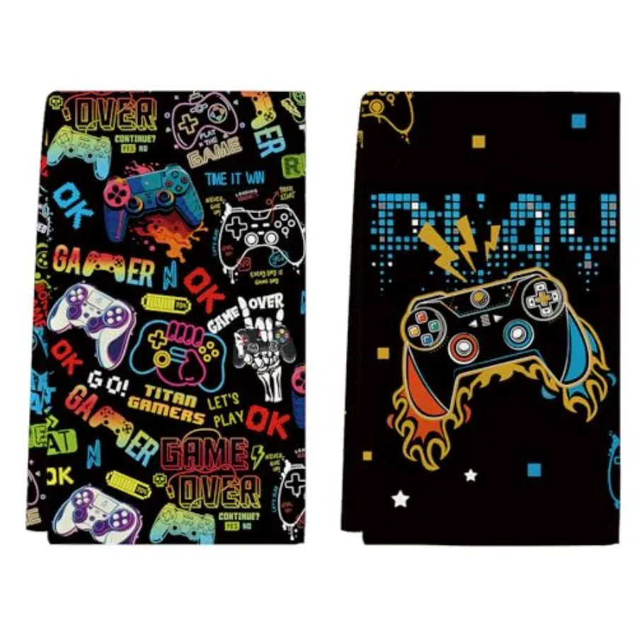 

Геймерское полотенце, набор декора для ванной комнаты, игровые кухонные полотенца для рук, игровые подарки для мужчин, мальчиков, любителей игр 18x26 Ih, кухонный декор для ванной комнаты