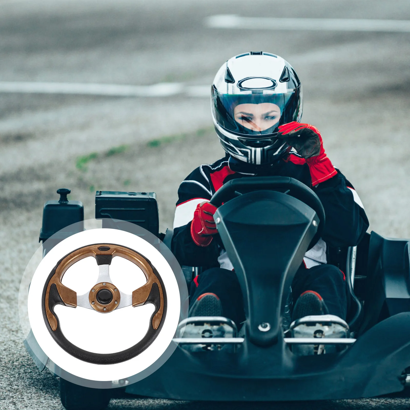 

Universal Racing Steering Wheel for Car Modified High Hardness Lightweight Replacement with Excellent Grip Handling Comfort