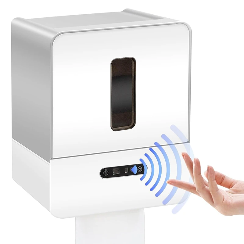 ABVA-Smart Touchless Toilet Paper Dispenser,Electronic Senor Paper Towel Dispenser, With Night Light,USB Charging