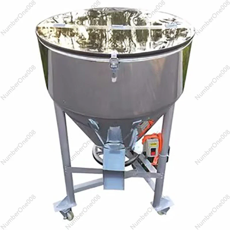 220V Small Feed Mixer Farm Powder Mixing Machine Vertical Plastic Particle Color Mixing Seed Mixer Breeding Equipment And Tools