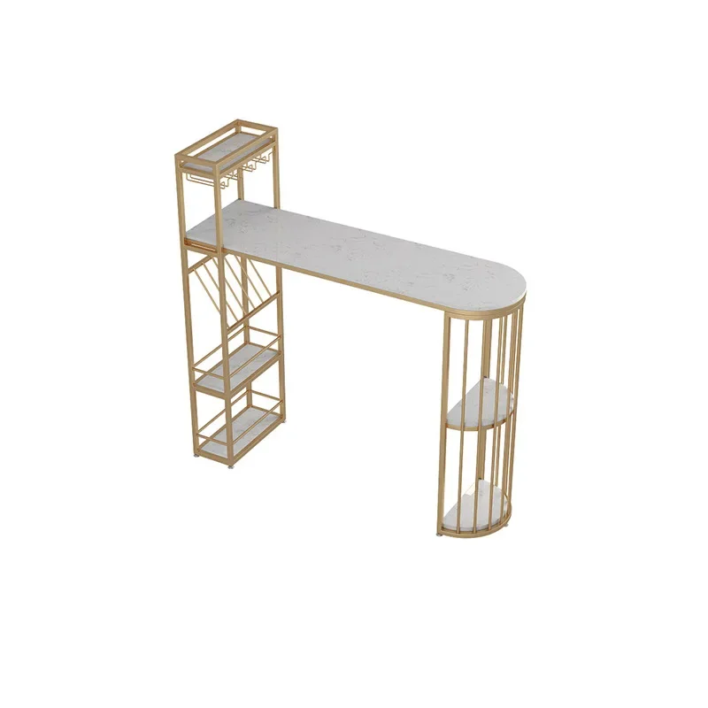 

Light luxury bar, table home against the wall bar