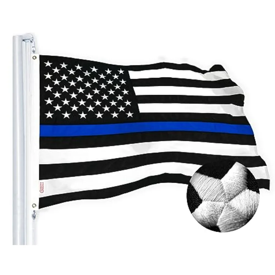 

Line Flag StormFlyer Series Embroidered 220GSM Duty and Honor Flag, Embroidered Design, Indoor/Outdoor, Brass Grommets, Heavy D