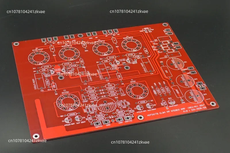 Amplifier Bare Quality PCB  EL84 Stereo Tube Amplifier Audio N- PP Push-pull