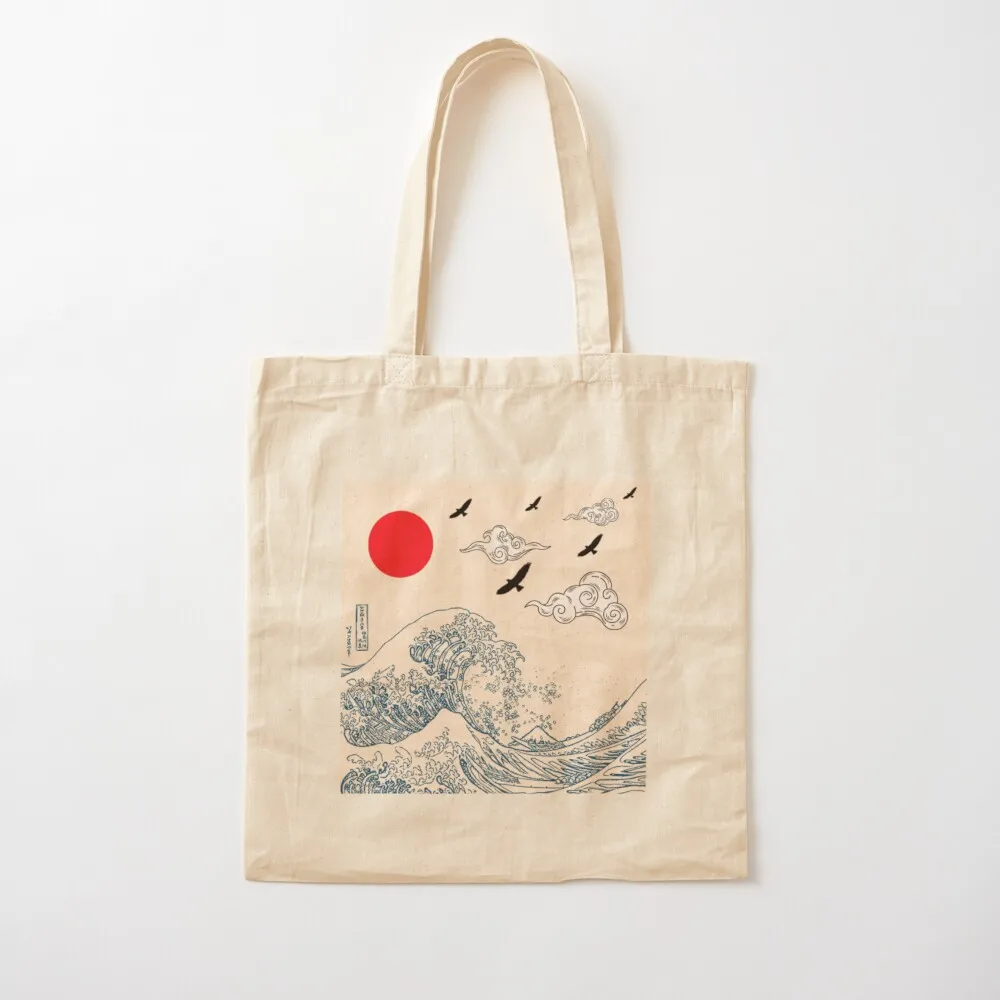 

The Great Wave Of Kanagawa Tote Bag canvas shopping bag supermarket folding bag Canvas Tote