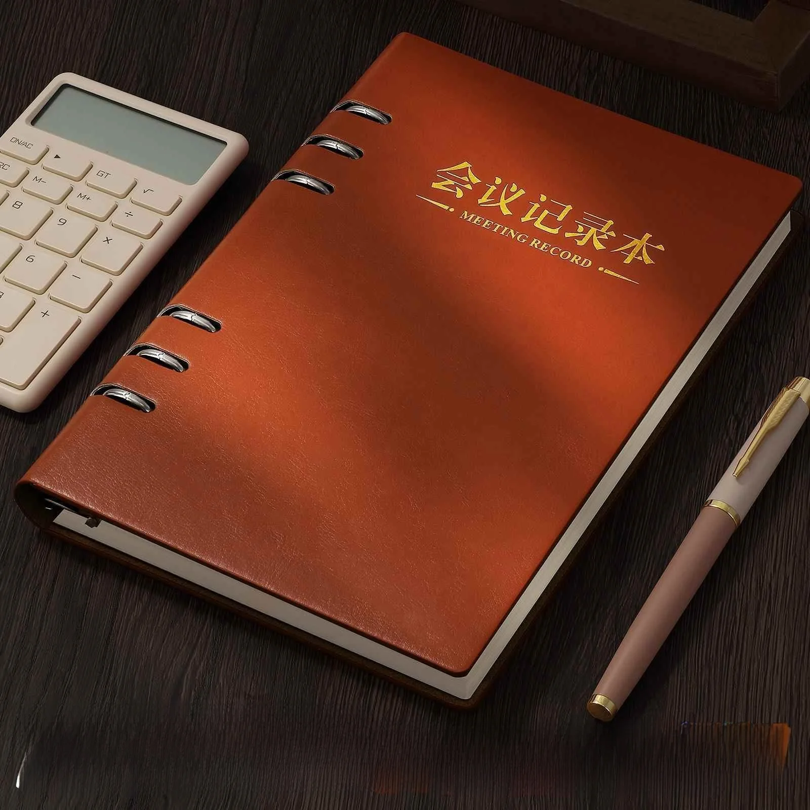 thickened-a4-notebook-b5-meeting-record-book-removable-pages-simple-style-for-party-members-business-high-aesthetic-value