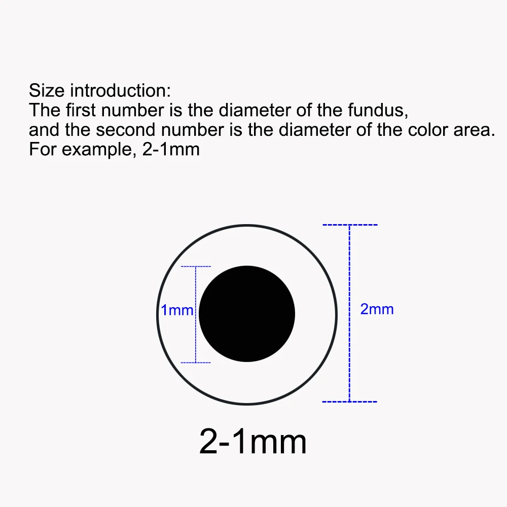 Mini ojos de muñeca para Bjd, globo ocular de yeso, juguetes para niñas, casa de juegos de vestir, accesorios de moda para muñecas, envío aleatorio, 2mm, 3mm, 4mm, 5mm, 6mm