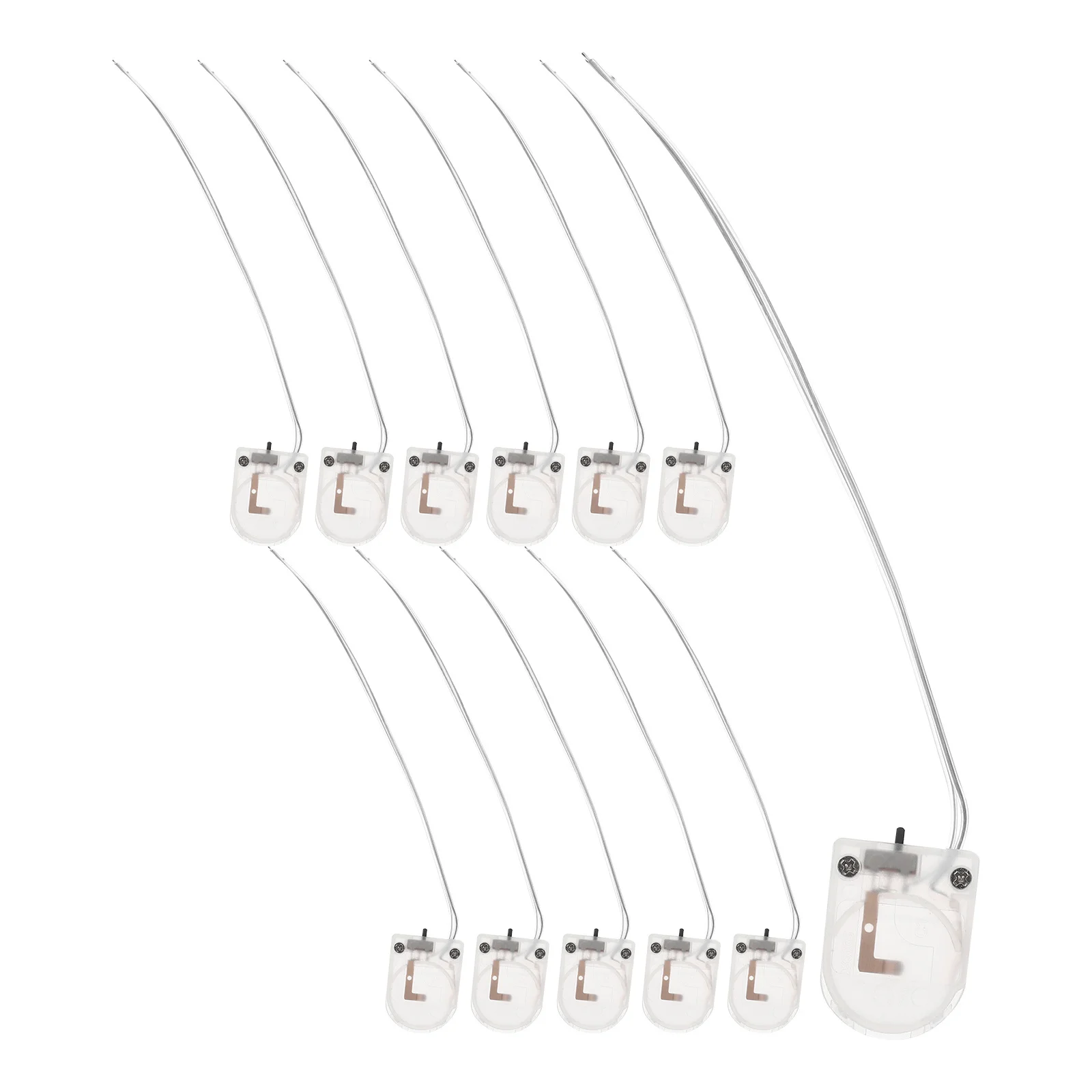 

12pcs Single Button Holder Mini Coin Case Flip Cover For Lir2032 Multi-Use Electric Equipment Supply Small