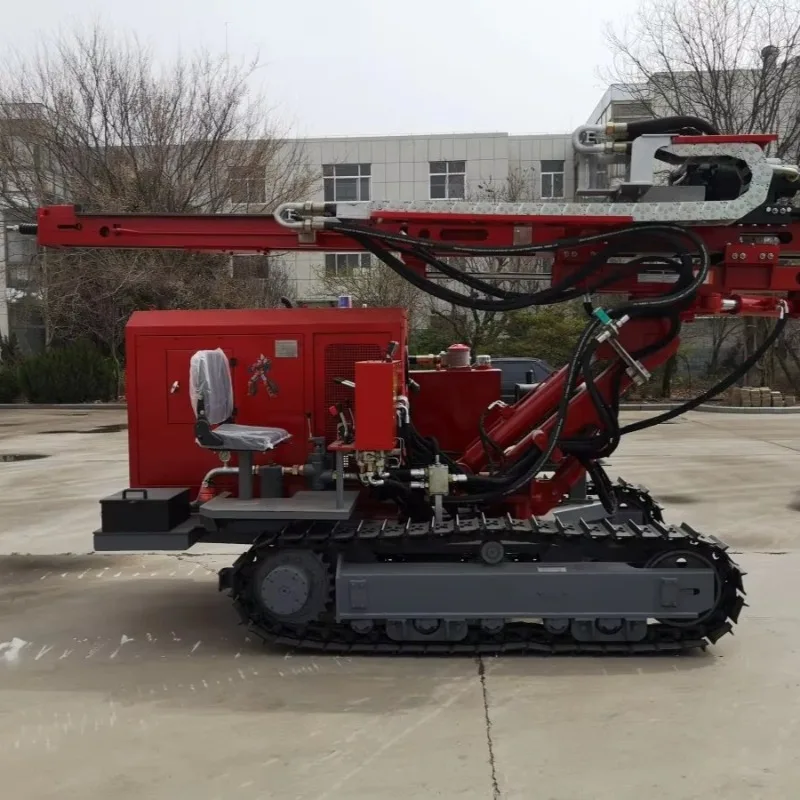 Automatic Grade Hydraulic Photovoltaic Pile Driver Diesel Engine Core Component Ground Drill For Solar Racking Structure