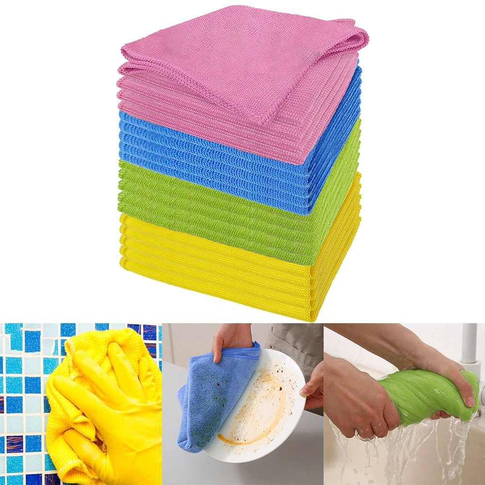 

20Pcs Auto Detailing Towels Car Cleaning Detailing Towel Super Absorbent Auto Detailing Polishing Cloth Vehicle Home Clean Tools