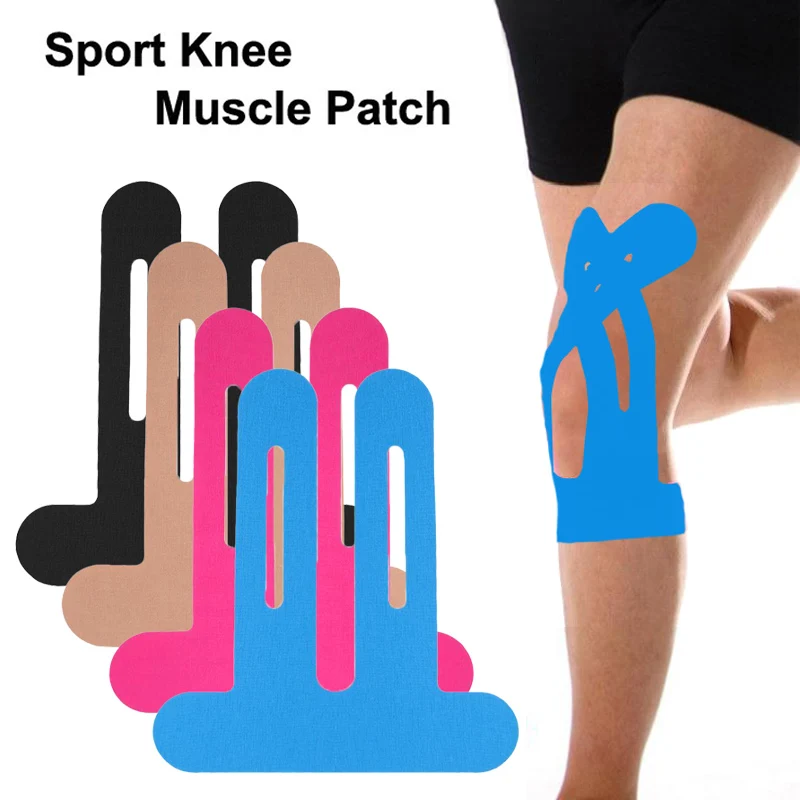 Pre-Cut Knee Kinesiology Tape – Sports Support for Runners, Meniscus Protection & Muscle Stability (One-Piece Design)