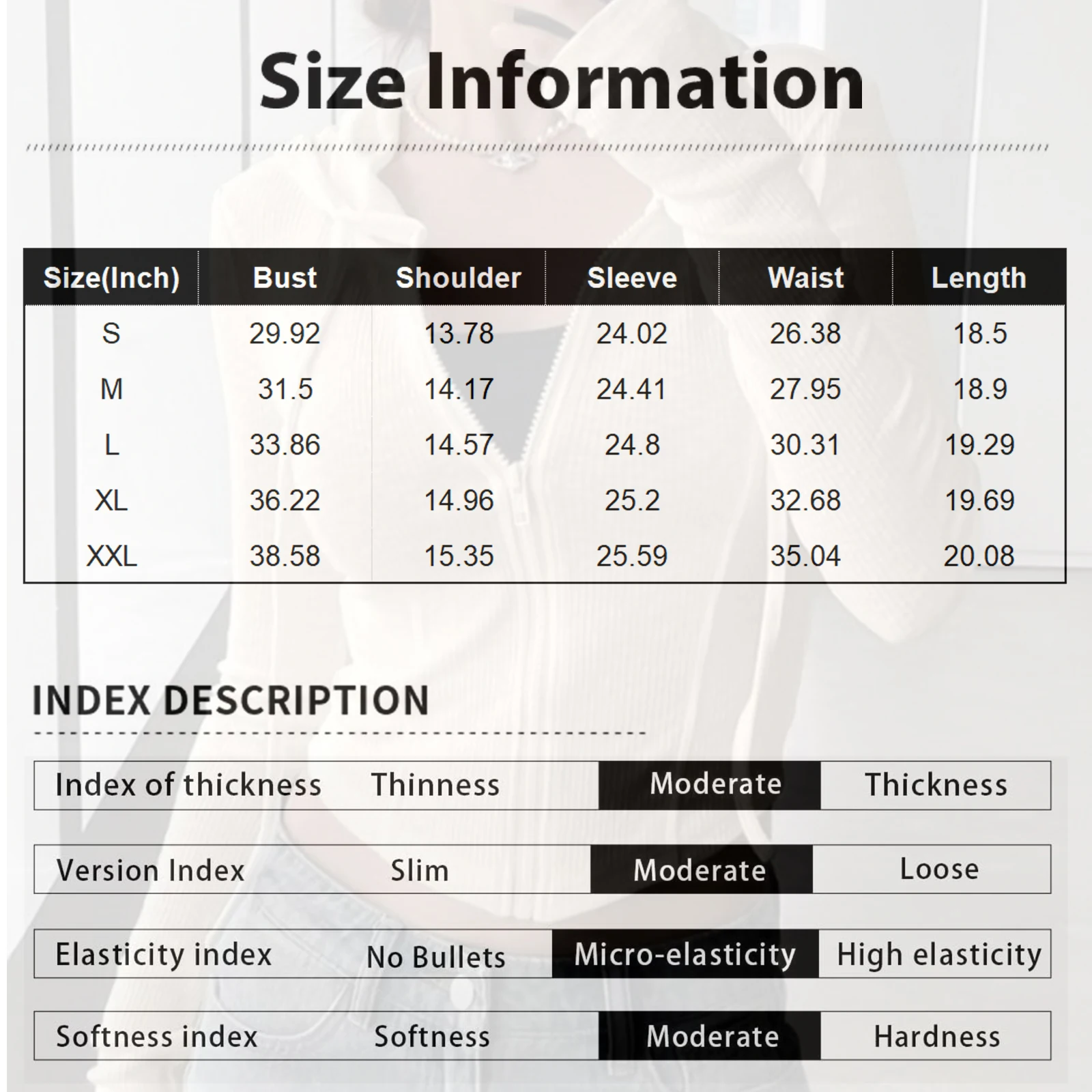 Sudadera deportiva ajustada de punto corto con capucha, cárdigan a la moda para mujer, suéter con capucha de Color sólido para invierno, suéter para mujer