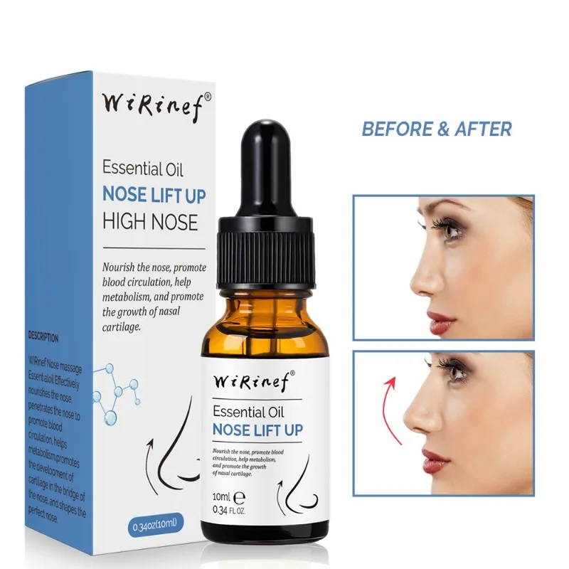 Nose Lifting Up Essential Oil Mountain Roots Narrowing Nose Alar Massage Moisturizer Natural Nose Care Heighten Rhinoplasty Oil