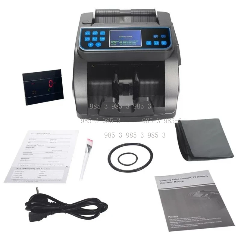 Portable Banknote Counting Machine, High Speed Cash Counter with TFT Display & Fake Bill Detection