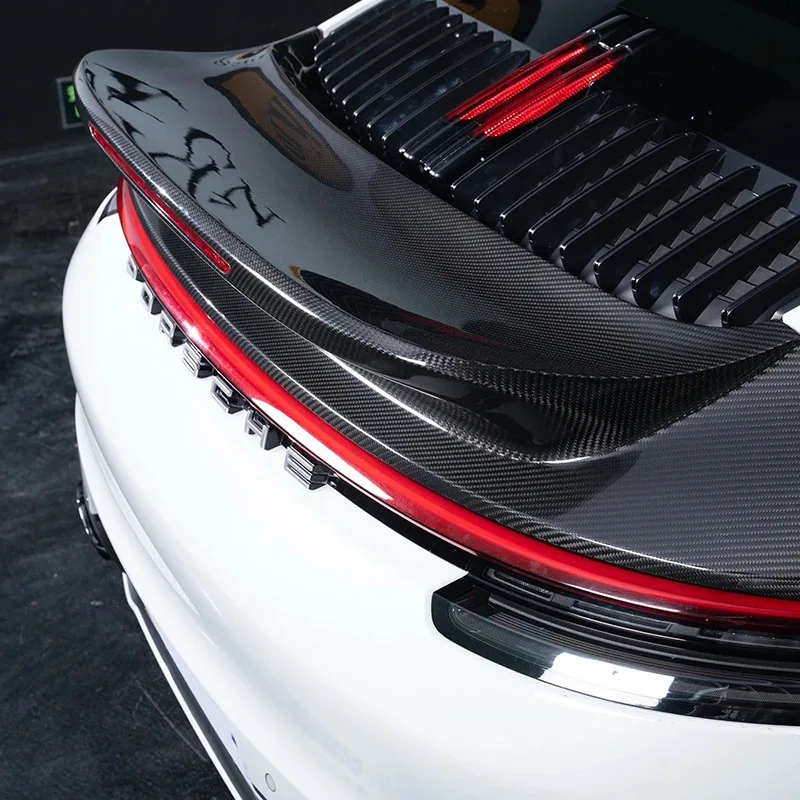 

Factory Wholesale Factory Hot Selling For 2019+ 911 992 Double Wing Spoiler Body Kit Modified SC Style Carbon Fiber Rear Bumper