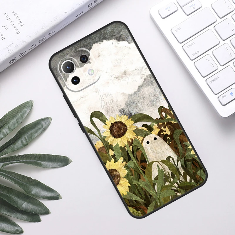 Cute Ghost Case For POCO F5 X3 X5 Pro F3 F4 GT M5s C40 Back Cover For Xiaomi 13 12 Lite 11T 12T Pro 12X