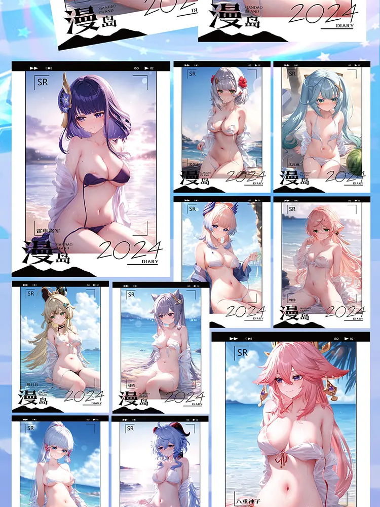 wholesale A6 Goddess Collection Cards MANDAO ISLAND Anime Board Doujin Booster Box Rare SSP LSP Card Toy Gifts