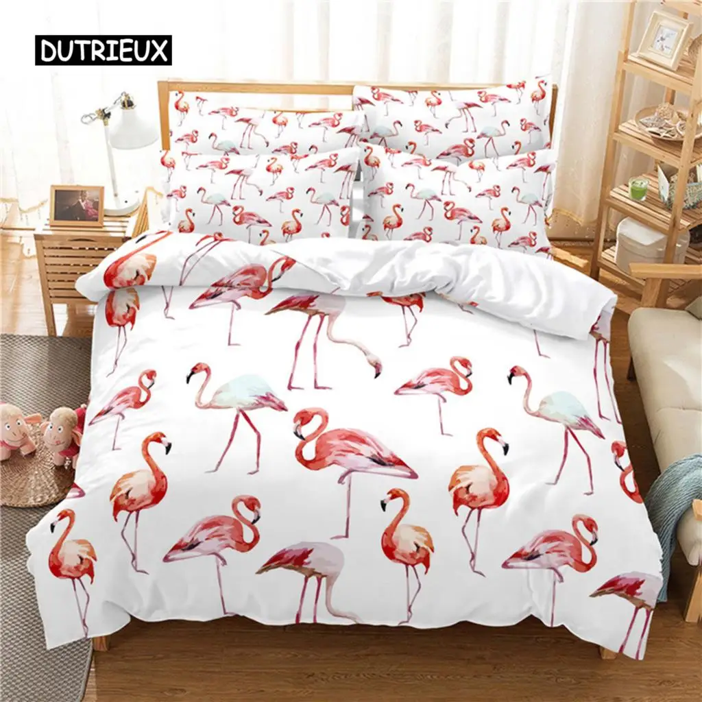 

Flamingo Bedding Set Duvet Cover Set 3d Bedding Digital Printing Bed Linen Queen Size Bedding Set Fashion Design