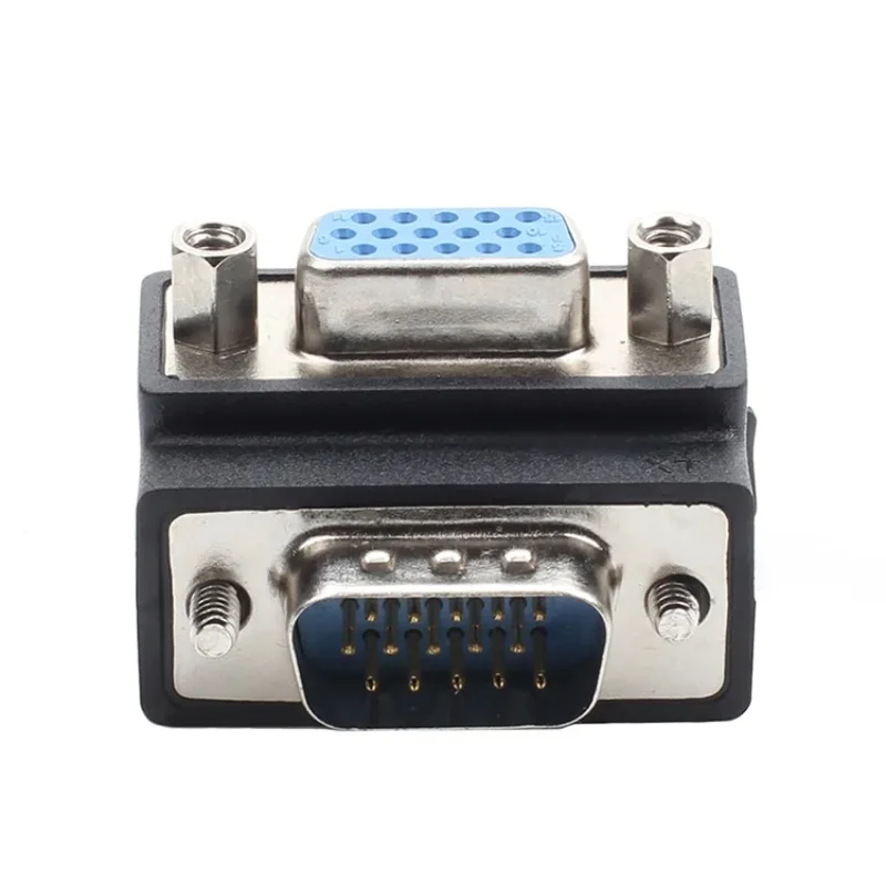 Elbow VGA Male To VGA Female VGA15 Female to Male Projector Bends Down 90 Degrees To Switch The Display