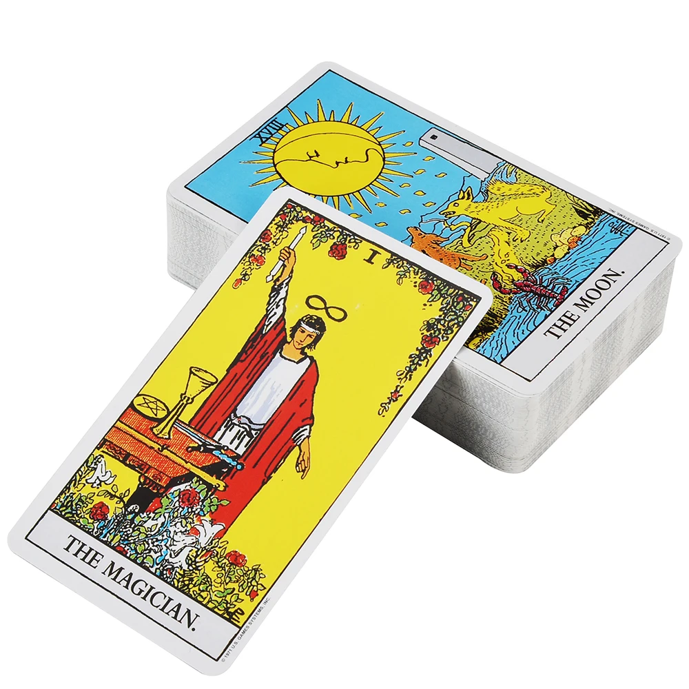 Heißer Verkauf Rider Tarot Karten für Wahrsagerei Persönlichen Gebrauch Tarot Deck Vollständige Englische Version Oracles Deck für Frauen Mädchen Brettspiel – Detail 4