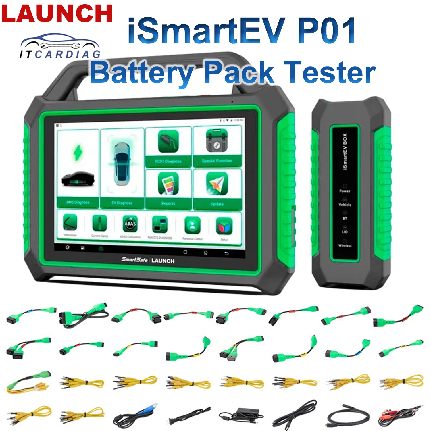 Launch iSmartEV P01 iSmart EV P01 Electric New Energy Vehicle Battery Pack Detector Hybrid & EV Diagnostic Tool