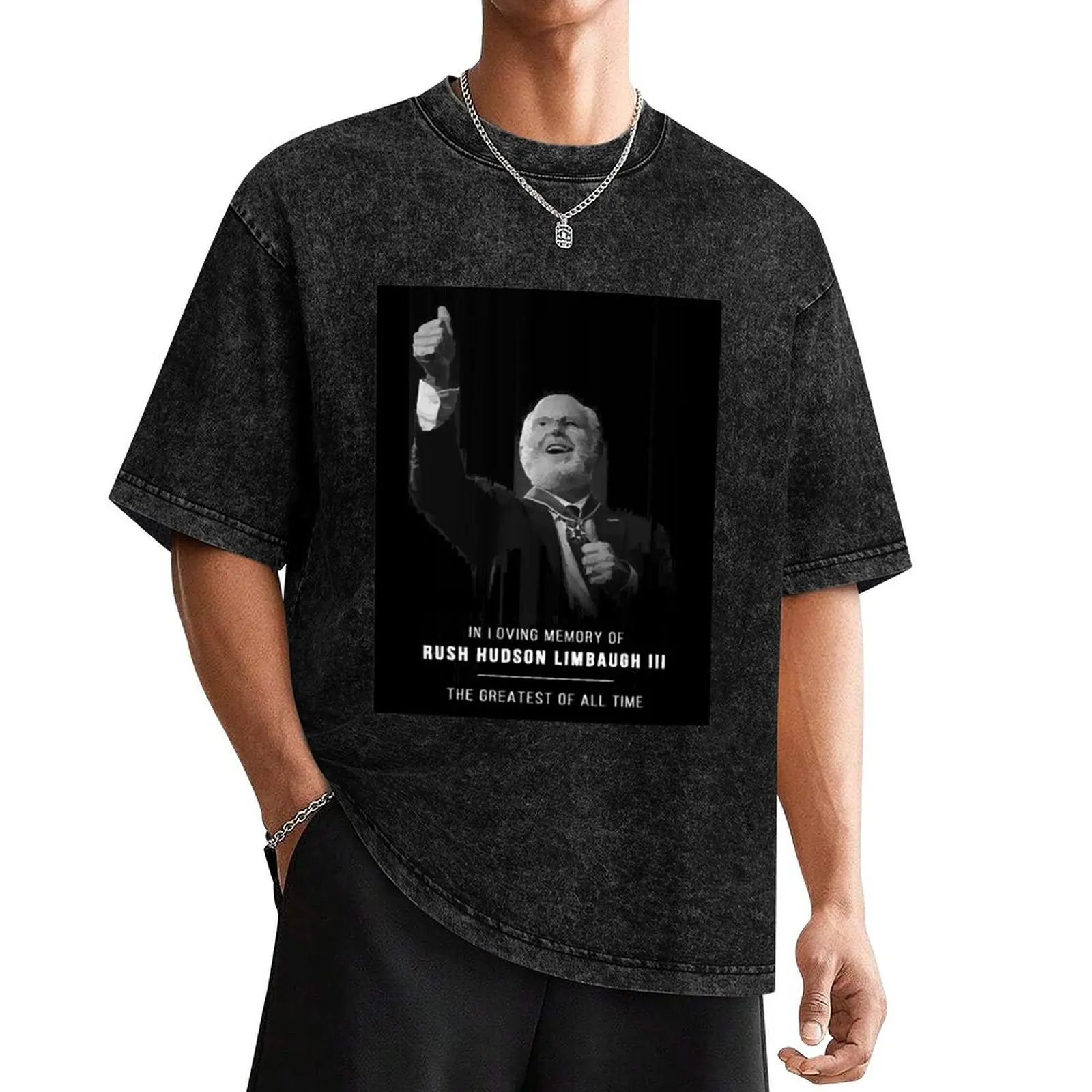 RIP Rush Limbaugh T-Shirt oversized graphic tee fashion shirts summer tops vintage anime shirt T-shirt men