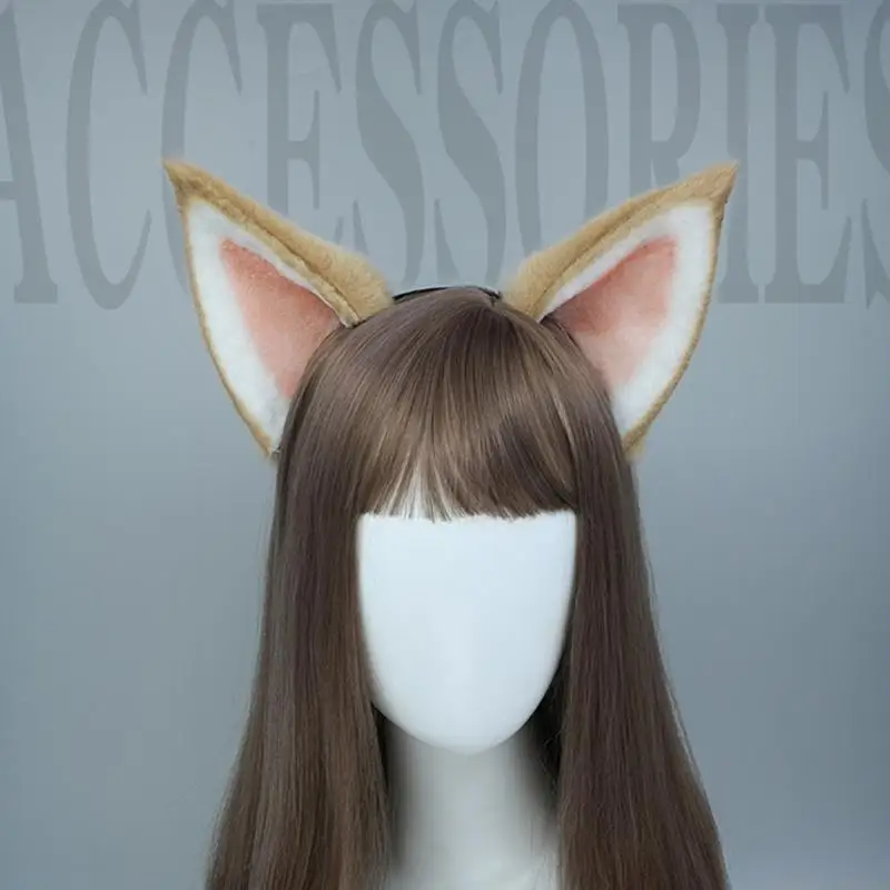 31bf-oreilles-chien-faites-a-main-couvre-chef-ensemble-d'accessoires-pour-halloween-noel-cosplay