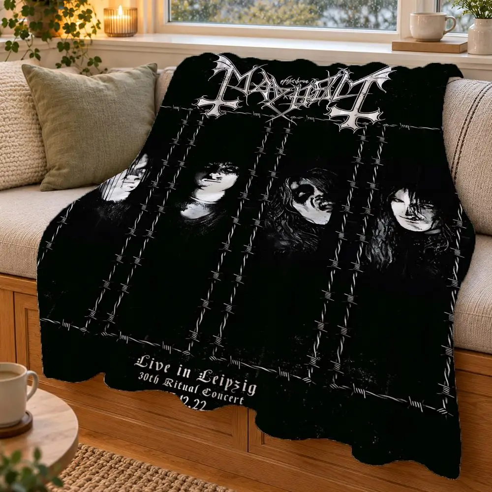 Mayhem Throw Double Sided Flannel Throw Blanket Soft Warm Washable Home Decor