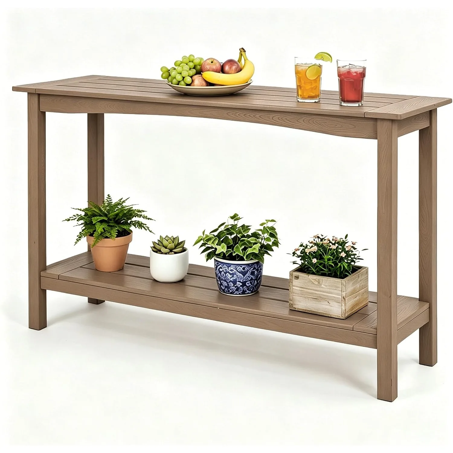 2-Tier OutsidePlant Stand Table, Low Maintenance, Customized