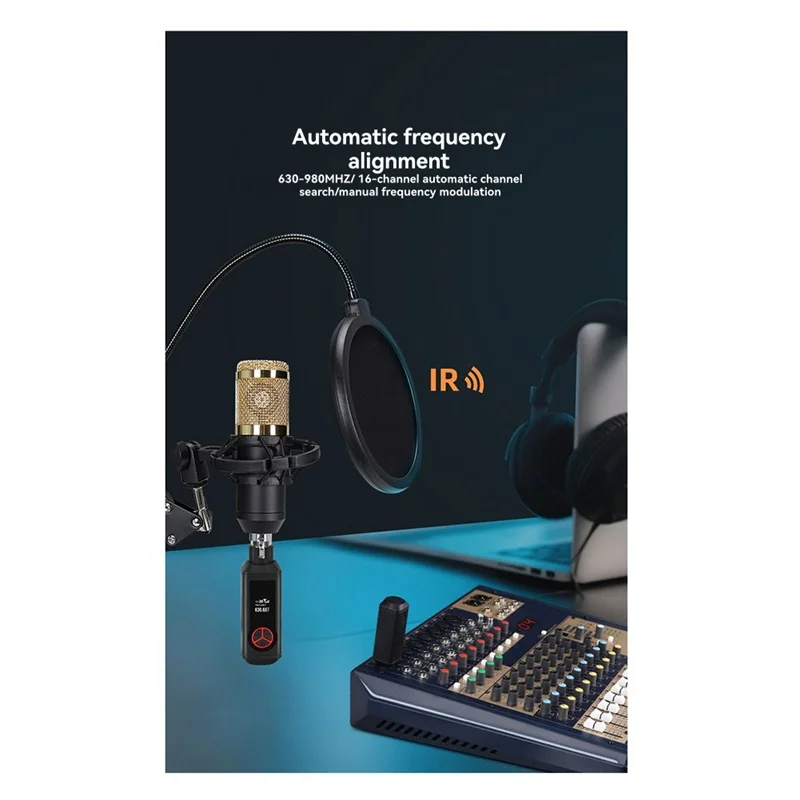 【Горячая продажа】48 В конденсаторный микрофонный адаптер беспроводной микрофон передатчик приемник для динамического микрофона гитарный аудиомикшер