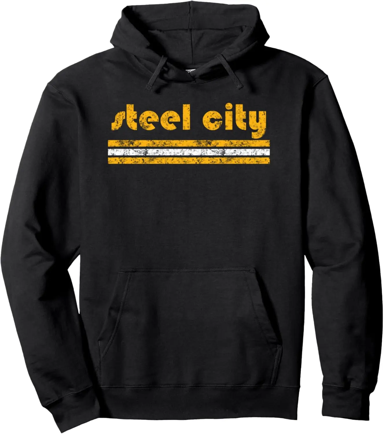 

Пуловер с капюшоном Pittsburgh Retro Three Stripe Weathered Steel City
