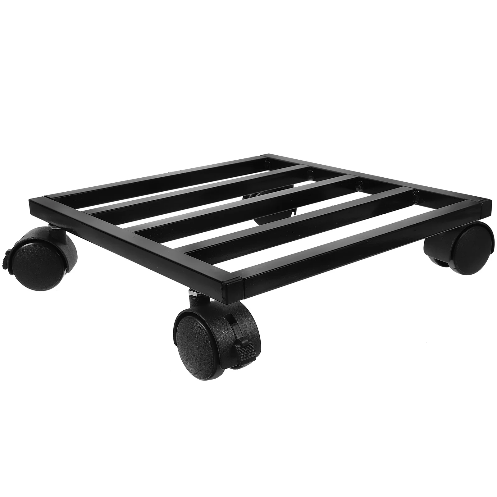 

Elegant Plant Stand with Wheels Heavy Duty Iron Base for Large Planters Indoor Outdoor Gardening Decoration Rolling Plant Stand