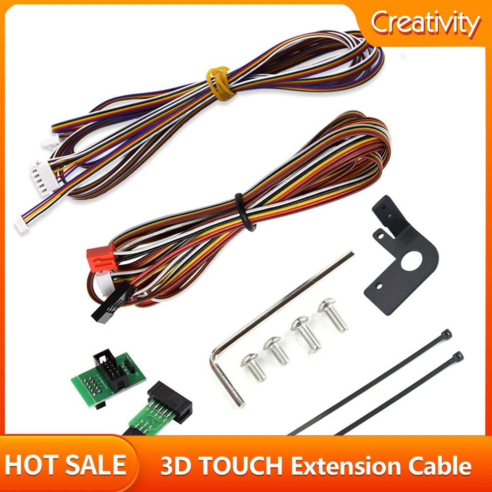 3D Printer Parts BL Touch Cable Extension Wire With Adapter Green Board with Bracket For Ender3/Ender3 Pro/ Ender5/CR10