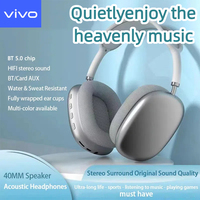 VIVO P9 Wireless Bluetooth Headset Outdoor Sports Gaming Wireless Headphones with Mic Noise Cancelling Bluetooth 5.3 Earbuds