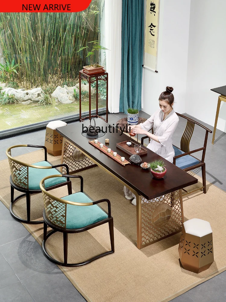 

New Chinese Style Table-Chair Set Zen Kung Fu Tea Table Tea Table Integrated Tea Making Table G1218