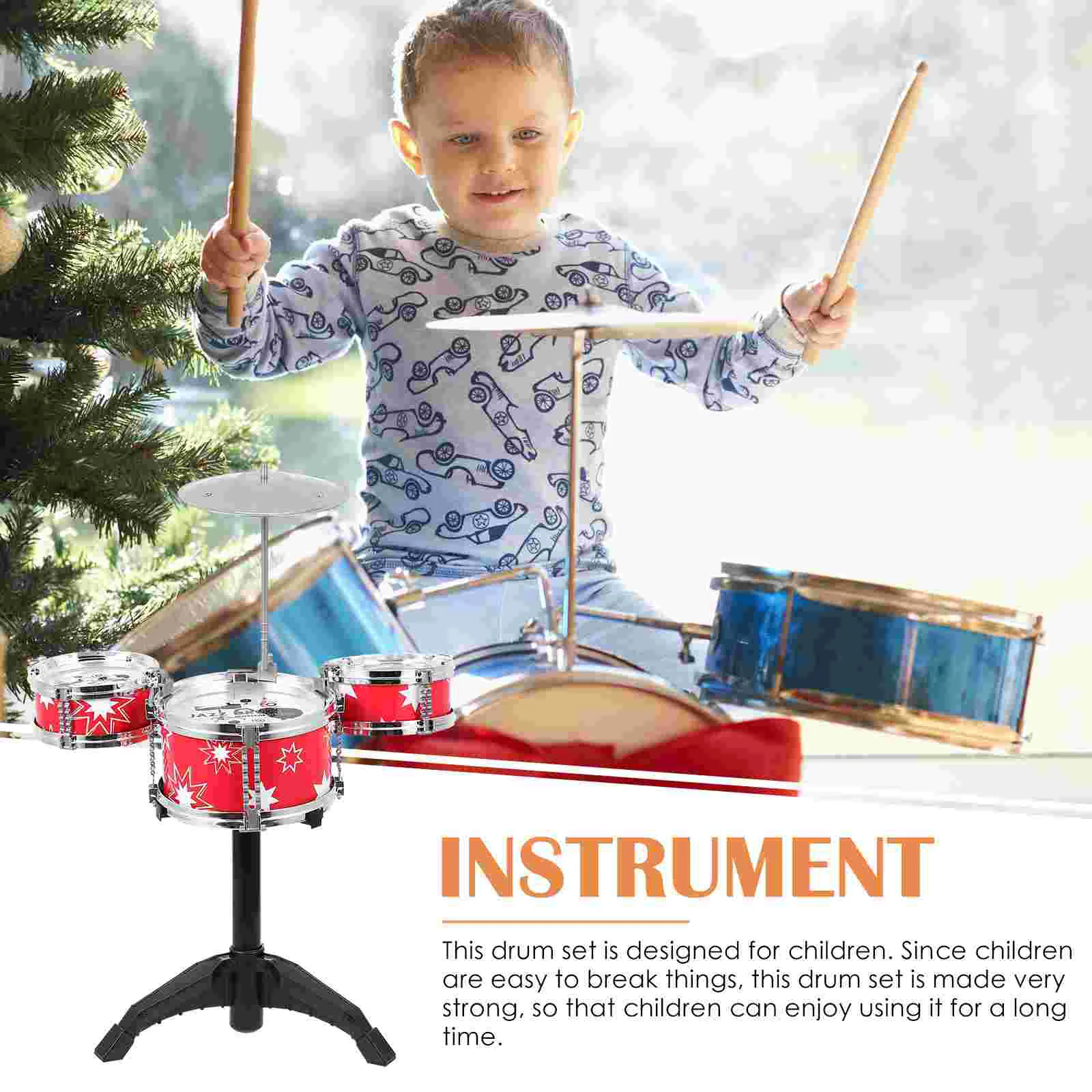 Children's Drum Kit Kids Educational Toys Toddler Instruments Baby Musical Fun Set