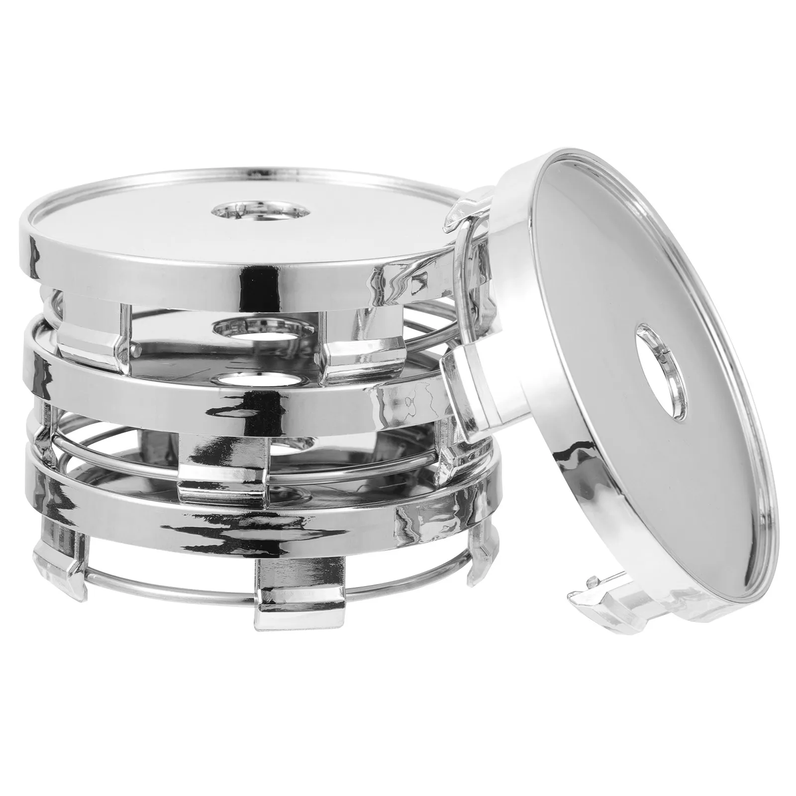 

4Pcs Car Wheel Center Hub Caps ABS Dust Proof Corrosion Resistant Easy Installation Lightweight Auto Rim Tire Hubcaps