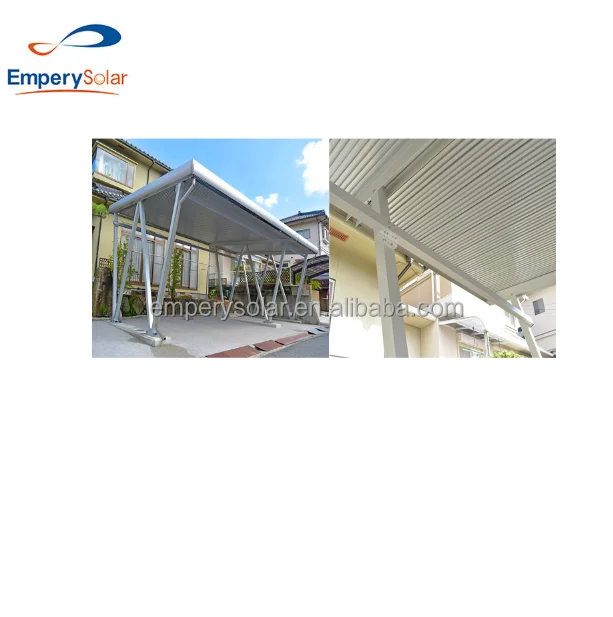 2024 Hot Selling Customized Design New Products Solar Aluminium Carport System 10w