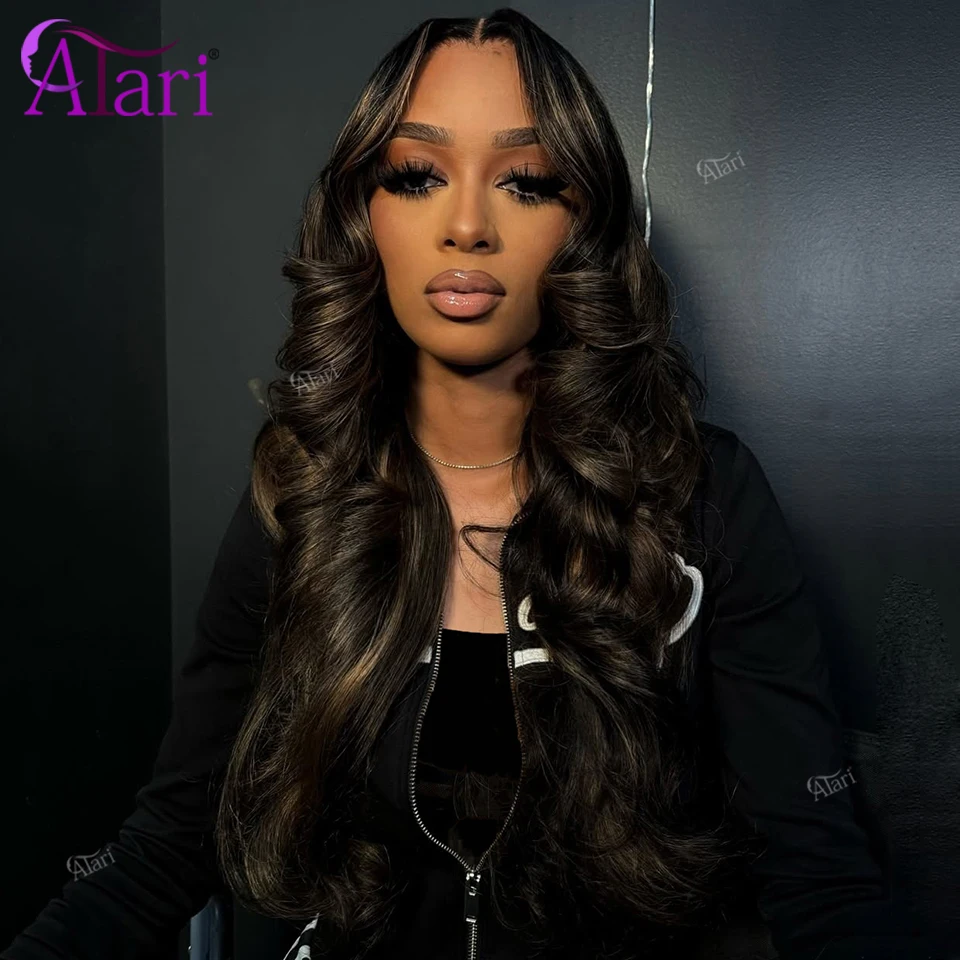 شريط الرماد شقراء 13x4 13x6 الدانتيل أمامي الجسم موجة خصلات الشعر المستعار الإنسان الدانتيل الشفاف الشعر البرازيلي يسلط الضوء على شعر مستعار قبل قطعها #2