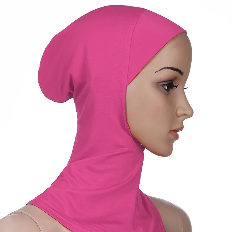 Instant Jersey Hijab Solid Undercap Hijabs For Woman Muslim Women Hijab Inner Cap Full Cover Head Wraps Scarf Islam Turban Hat