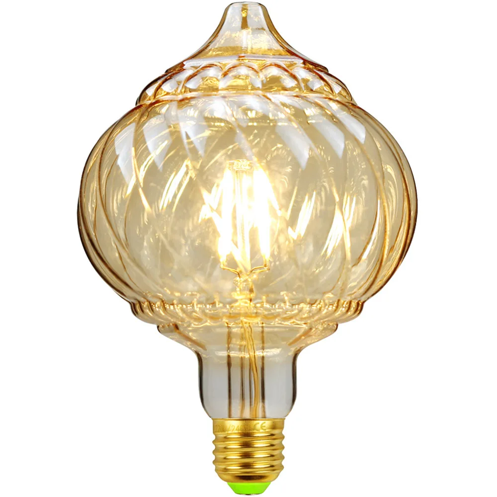 G125 LED Filament Bulb Spiral Light Retro Vintage Lamps Decorative Lamp Edison Bulb Incandescent Lamp Filament Light Bulb Home