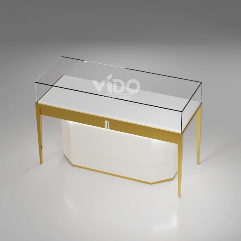 customized.Modern Luxury Decoration jewellery Showroom Counter Design Interior Showcase Jewelry Display Cabinet