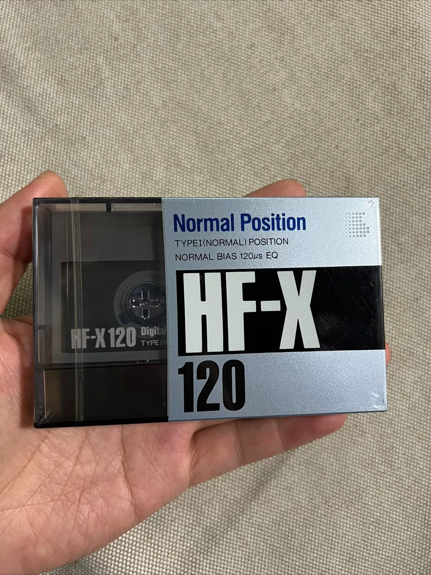 

New and unopened blank tape for Sony HF-X120