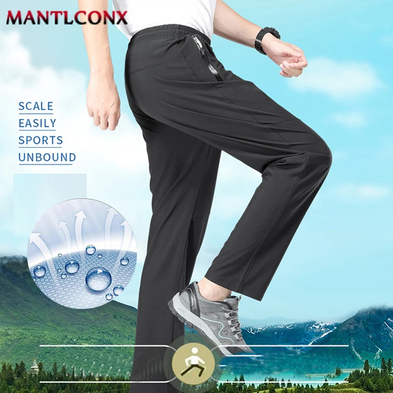 

New Breathable Quick Dry Pants Men Summer Gym Fitness Sweatpants Men Jogging Running Hiking Camping Sports Trousers Men Trekking