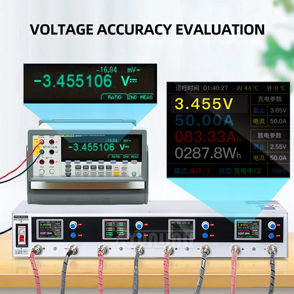  Single Cell Detector, Capacity Balancing Device,4-channel Lithium Battery Capacity Tester, Integrated Charging And Discharging